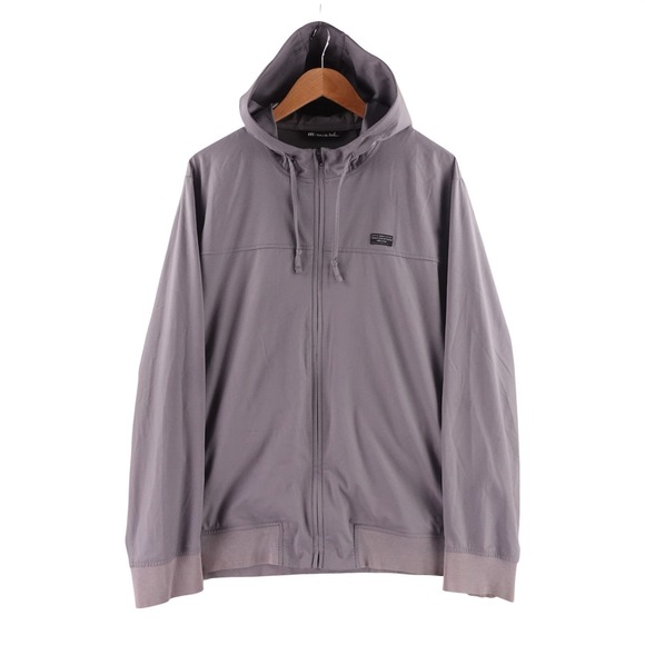 TravisMathew Other - TravisMathew Mens Full Zip Hooded Jacket Grey Large Lightweight Performance L